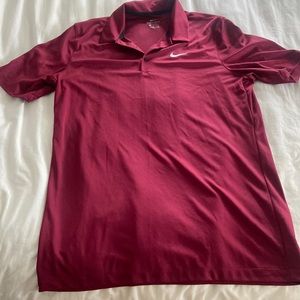 Burgundy Tall Nike polo